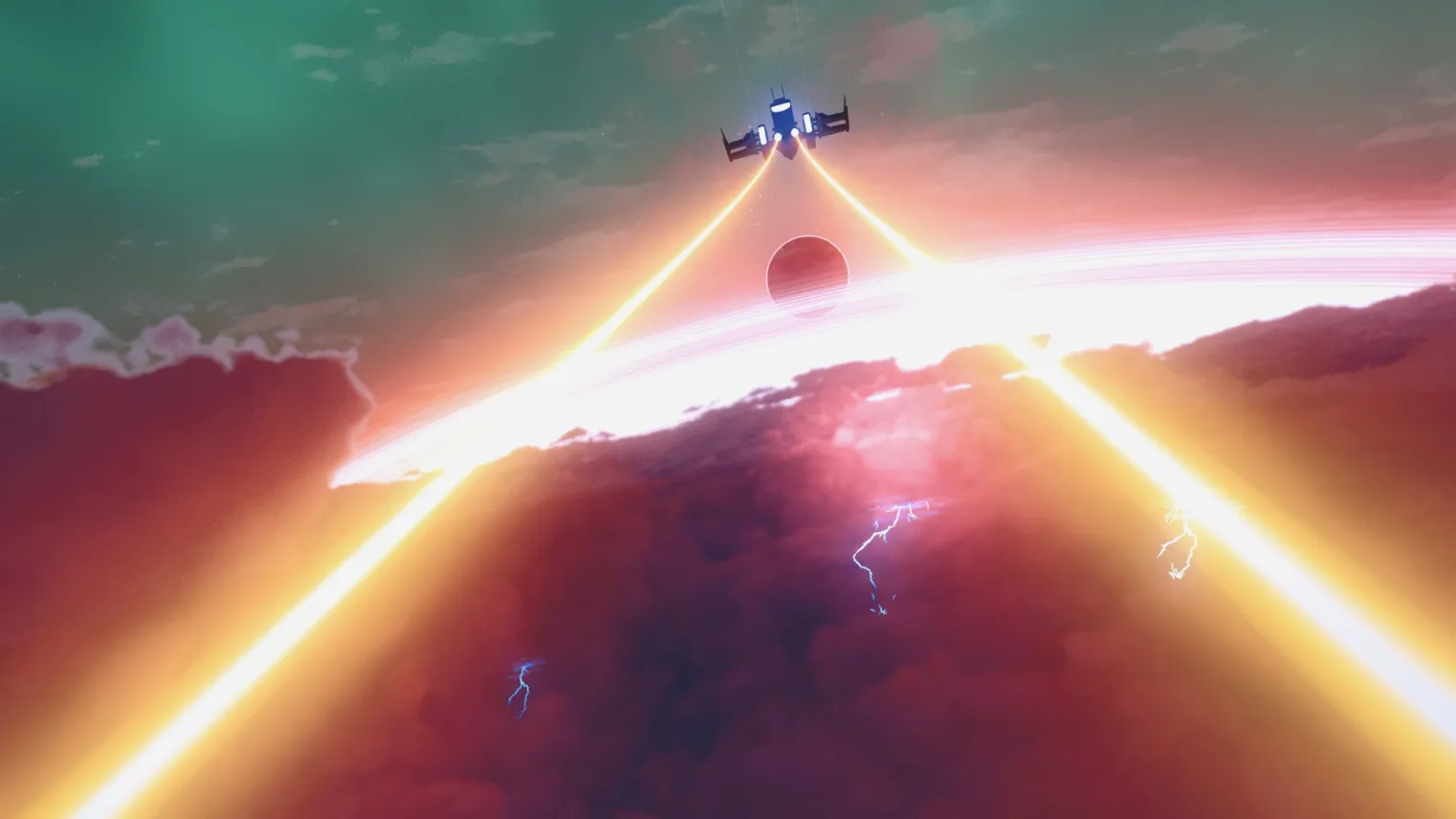 Dans le ciel de No Man's Sky